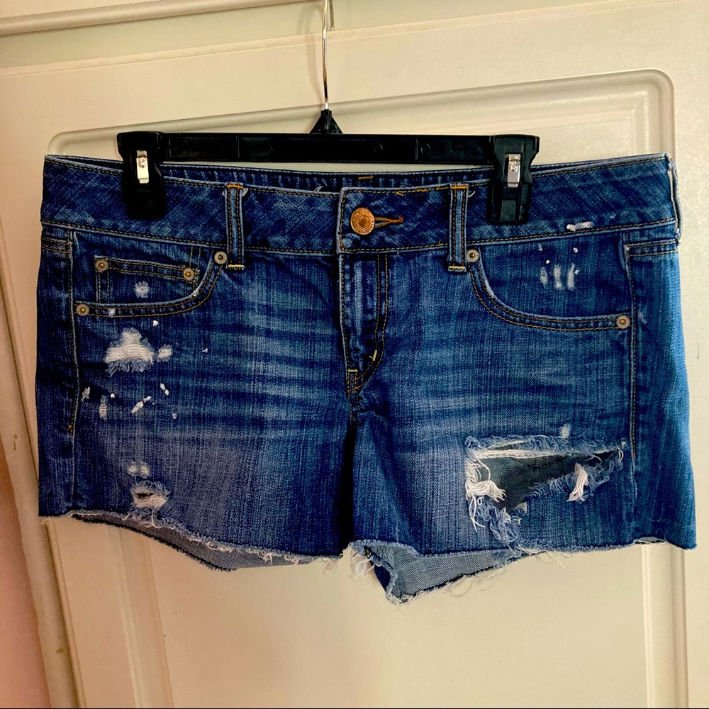 Mid rise American eagle shorts